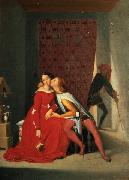 Jean Auguste Dominique Ingres Gianciotto Discovers Paolo and Francesca Sweden oil painting artist
